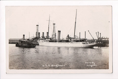 Ship Postcard - MAYFLOWER, USS (original SOLD) sw0006