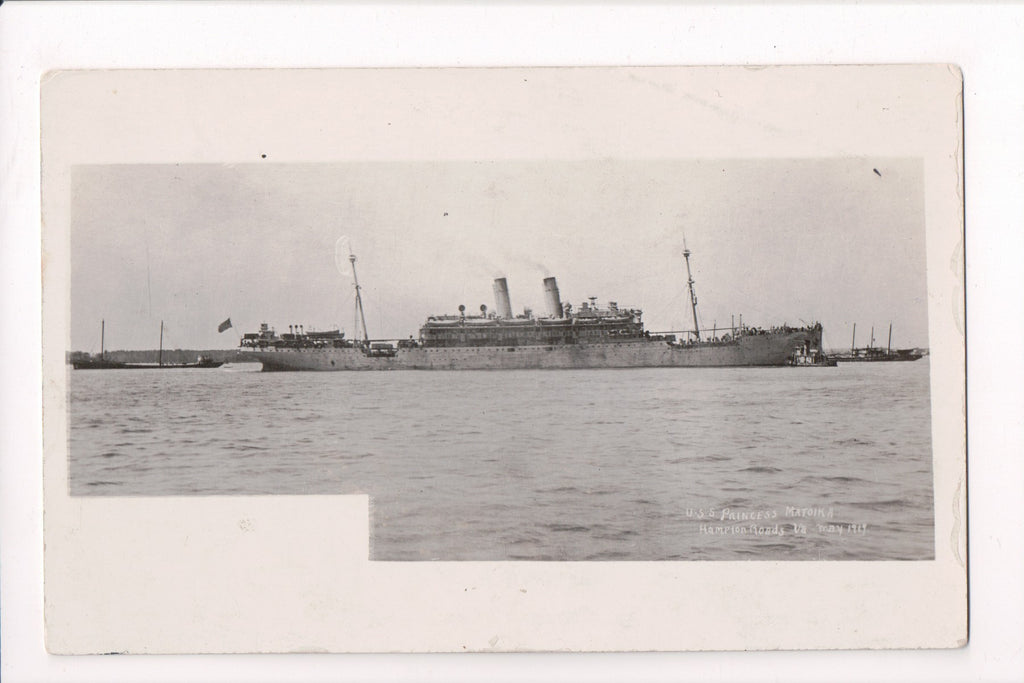 Ship Postcard - PRINCESS MATOIKA, USS (original SOLD) sw0008