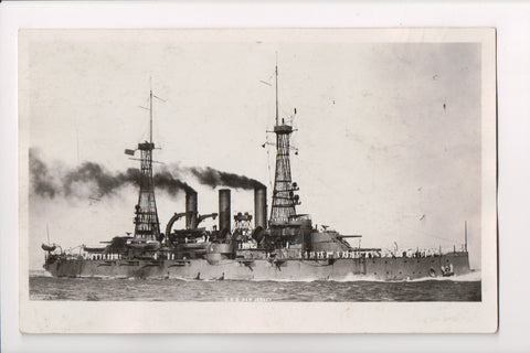 Ship Postcard - NEW JERSEY - USS New Jersey - RPPC - sw0010