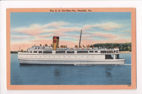 Ship Postcard - DEL-MAR-VA - SS Del-Mar-Va - w04198