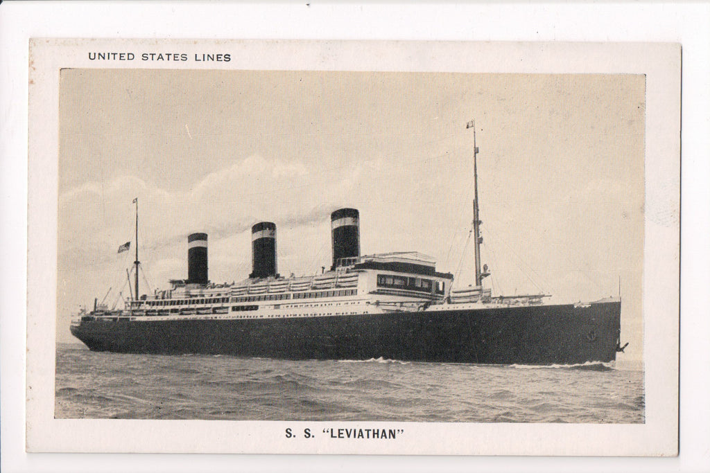 Ship Postcard - LEVIATHAN - SS Leviathan - w04205