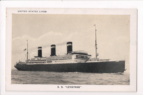 Ship Postcard - LEVIATHAN - SS Leviathan - w04205