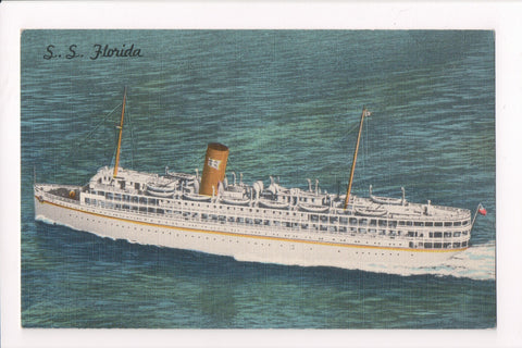 Ship Postcard - FLORIDA - SS Florida - P and O Steamship Co - w04212