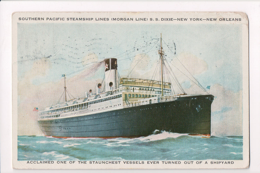 Ship Postcard - DIXIE - (CARD SOLD, only digital copy avail) w04296