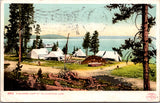 WY, Yellowstone Lake - Summer Camp, tents - 1909 Detroit Photographic - T00045