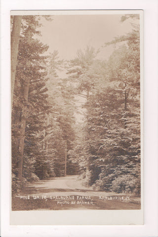 VT, SHELBURNE  - Shelburne Farms, Pine Drive - Barker RPPC - T00148