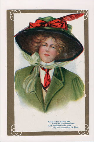People - Female postcard - Pretty Woman - A Heinze - T00182