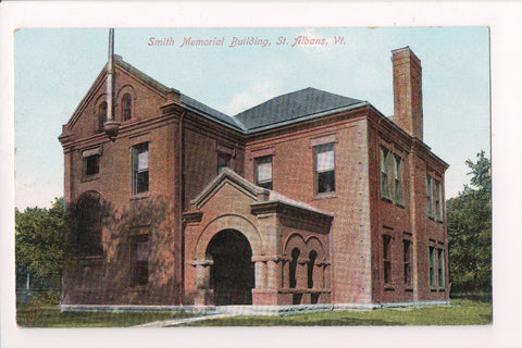 VT, ST ALBANS - Smith Memorial Building - @1907 postcard - T00288
