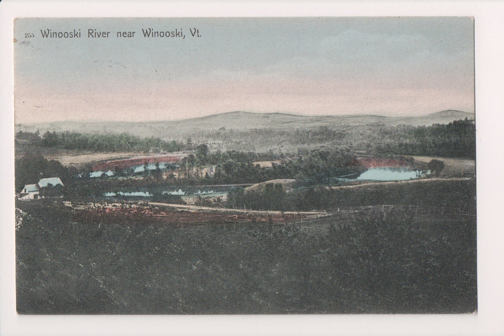 VT, WINOOSKI - Winooski River and surrounding area postcard - T00304