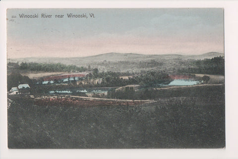 VT, WINOOSKI - Winooski River and surrounding area postcard - T00304