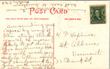 VT, ST ALBANS - Owl Club and Library - about 1906 postcard - T00318