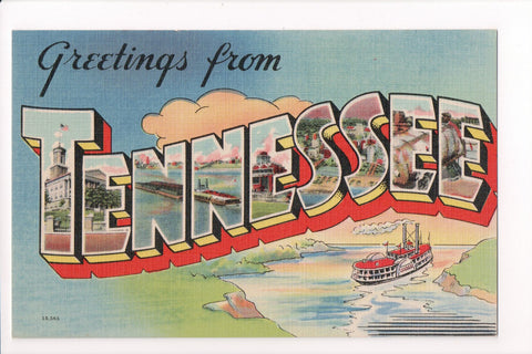 TN, Tennessee - Greetings from, Large Letter postcard - C08598