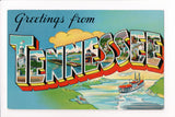 TN, TENNESSEE - Greetings from, Large Letter postcard - MT0012