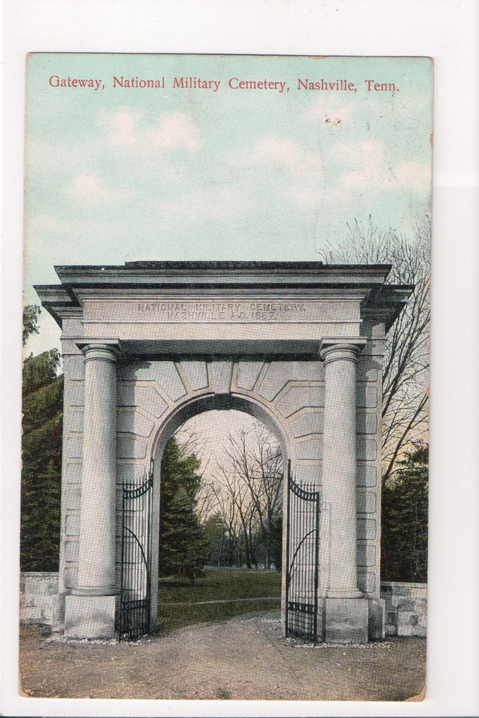 TN, Nashville - National Military Cemetery Entrance - B04294
