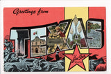TX, TEXAS - Greetings from, Large Letter (original SOLD) B08265