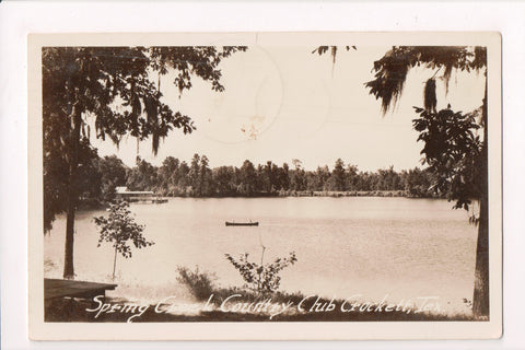 TX, Crockett - Spring Creek Country Club - @1944 RPPC - C17527