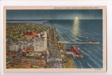 TX, Galveston - Moonlight along the beach postcard - CP0258