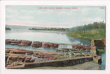 TX, Marble Falls - Lake and Falls - A C Bosselman postcard - w04930
