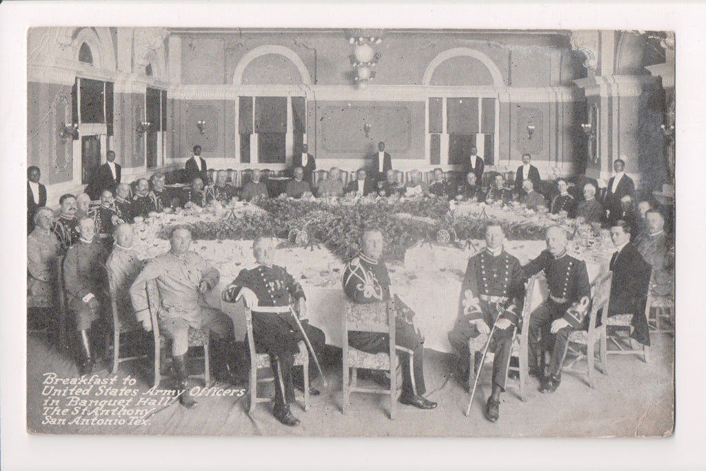 TX, San Antonio - US Army Officers, uniforms including some swords - C17512