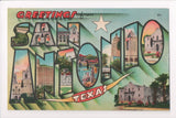 TX, SAN ANTONIO - Greetings from, Large Letter postcard - G17035