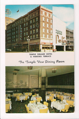 UT, Salt Lake City - Temple Square Hotel and dining room postcard - B08081
