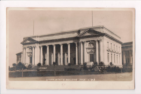 UT, Salt Lake City - State Building (Capitol?) RPPC postcard - G06008