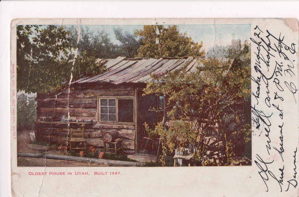UT, Salt Lake City - Oldest House in Utah, built in 1847 - z17078 **DAMAGED / AS