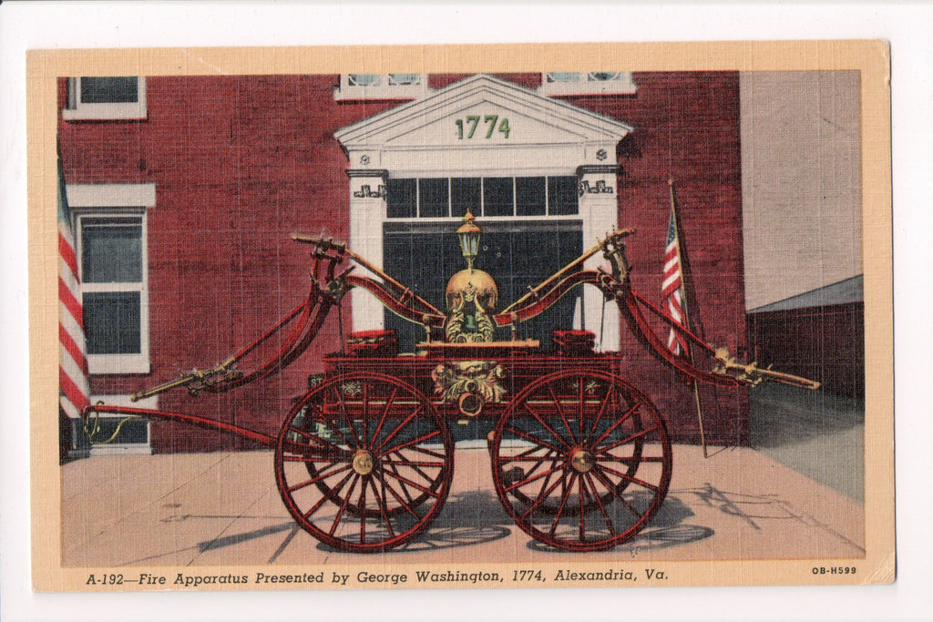 VA, Alexandria - Fire Apparatus Presented by George Washington - F03115