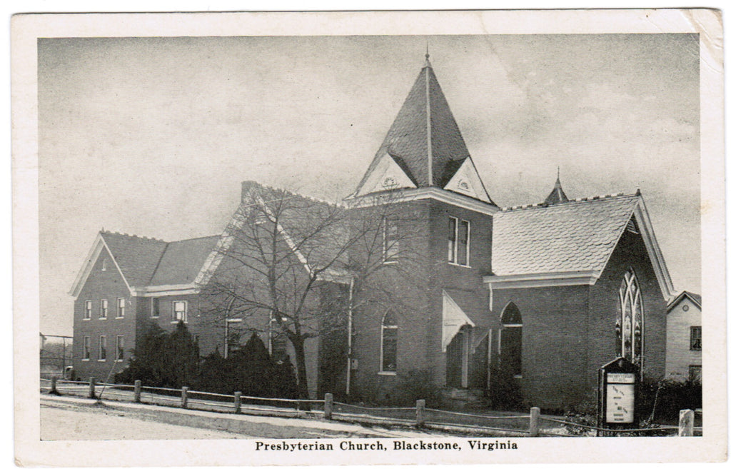 VA, Blackstone - Presbyterian Church postcard - D04255