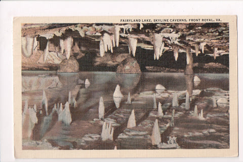 VA, Front Royal - Fairyland Lake, Skyline Caverns - @1951 postcard - A17340