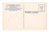VA, Front Royal - Bowers Riverside Cottages, vintage postcard - D04179