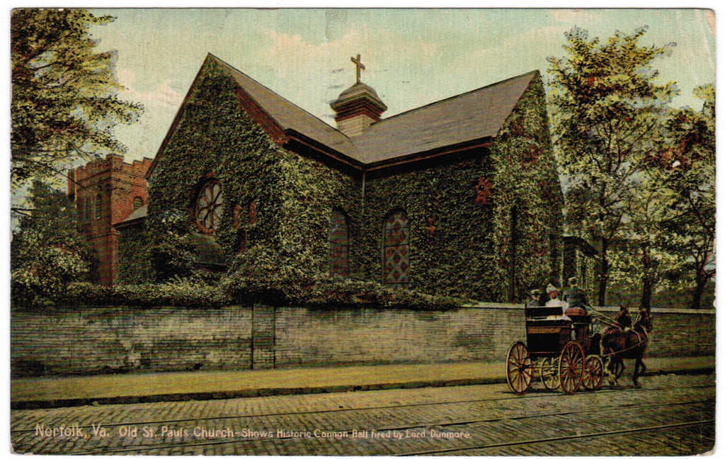 VA, Norfolk - St Pauls Church, wagon - J04050