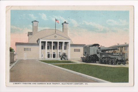 VA, Old Point Comfort - Liberty Theatre, German War Trophy postcard - B05106