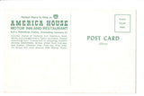 VA, Petersburg - America House Motor Inn, Restaurant postcard - B08009