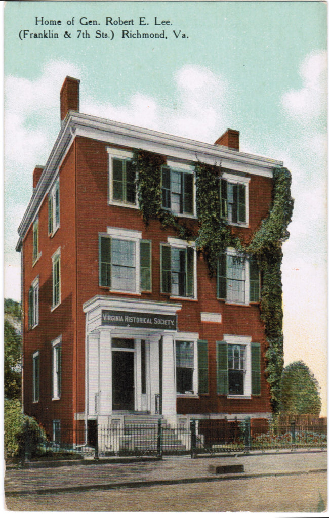 VA, Richmond - Gen Robert E Lee Home (ONLY Digital Copy Avail) - C04111