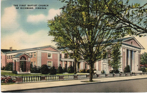 VA, Richmond - First Baptist Church postcard - VA0007