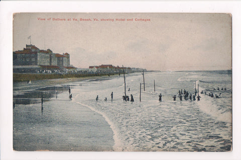 VA, Virginia Beach - view including beach, hotel and cottages - SL2322