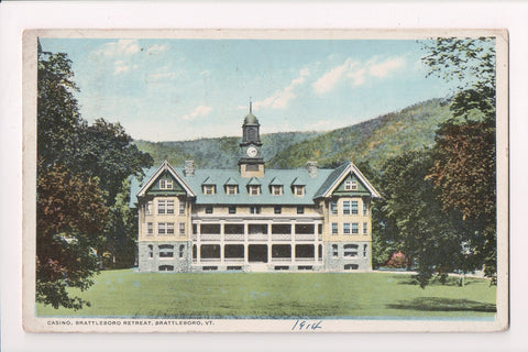 VT, Brattleboro - Brattleboro Retreat, Casino, @1914 West Brat Sta PM - A10020