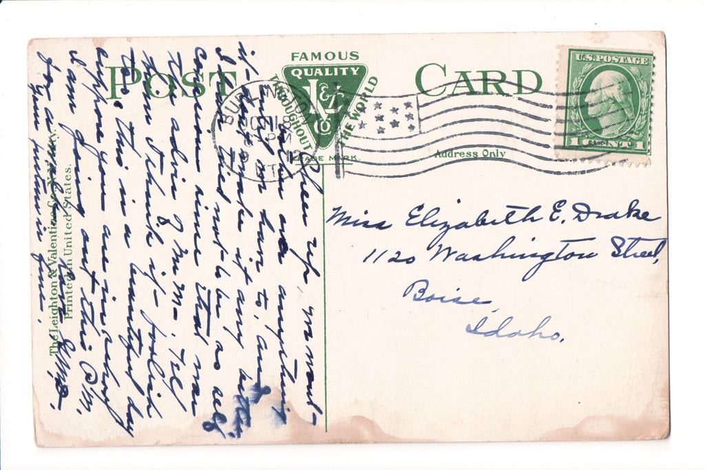 pm FLAG KILLER - VT, Burlington - 1912 cancel - C17722