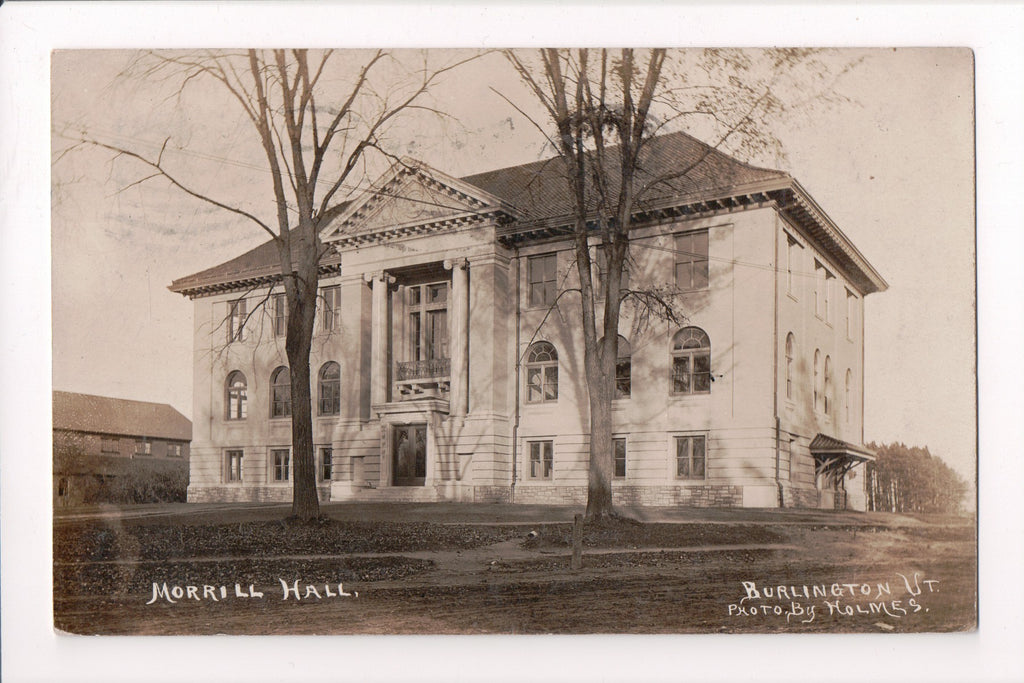 VT, BURLINGTON - University of VT, Morrill Hall - Holmes RPPC - F09042