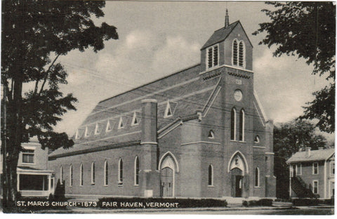 VT, FAIR HAVEN - St Marys Church - Edward Wells Publ - w03086
