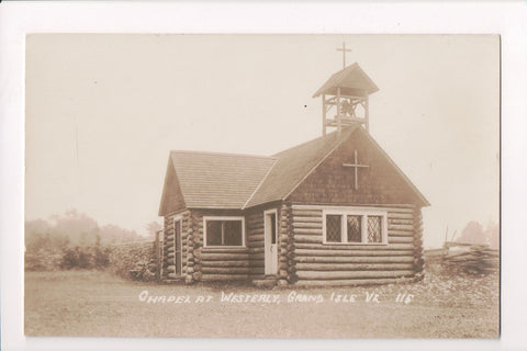 VT, GRAND ISLE - Chapel at Westerly - closeup RPPC postcard - D08030