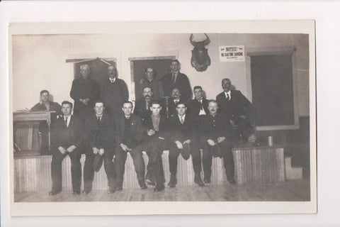 VT, Graniteville - Foresters of America - members posing on stage - RPPC - D08201