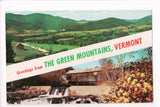 VT, GREEN MOUNTAINS - Greetings from, Large Letter postcard - B08149