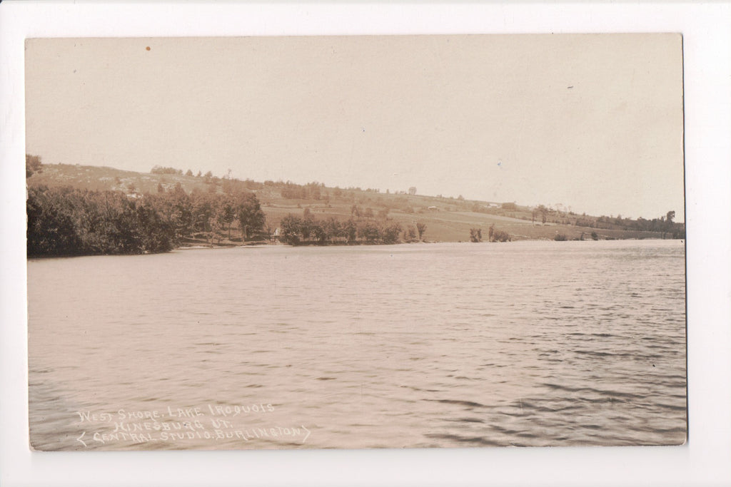 VT, Hinesburg - Lake Iroquois, West Shore - RPPC - D05505