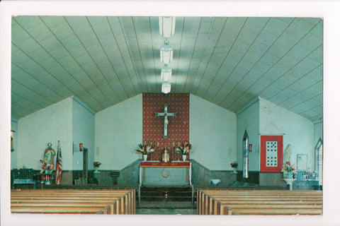 VT, Hinesburg - St Jude the Apostle Church interior @1965 - WV0017