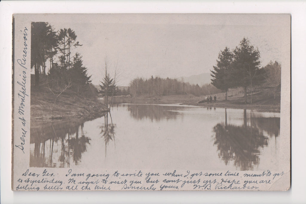 VT, MONTPELIER- Montpelier Reservoir @1905 - RPPC - w01264