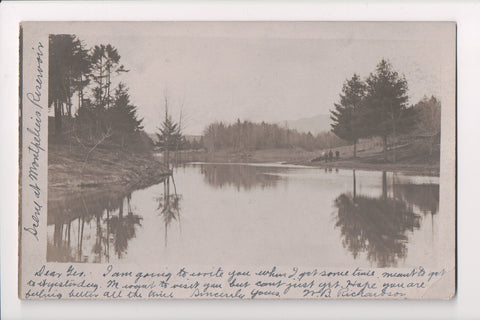 VT, MONTPELIER- Montpelier Reservoir @1905 - RPPC - w01264