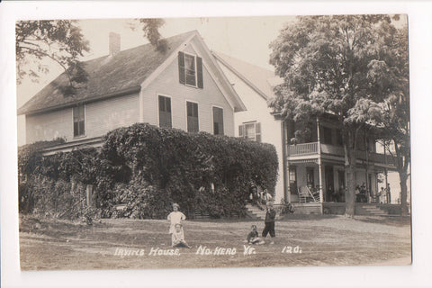 VT, No Hero - Irving House, people around - RPPC - A10102