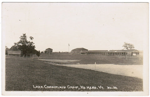 VT, No Hero - Lake Champlain Camp - RPPC - R01095